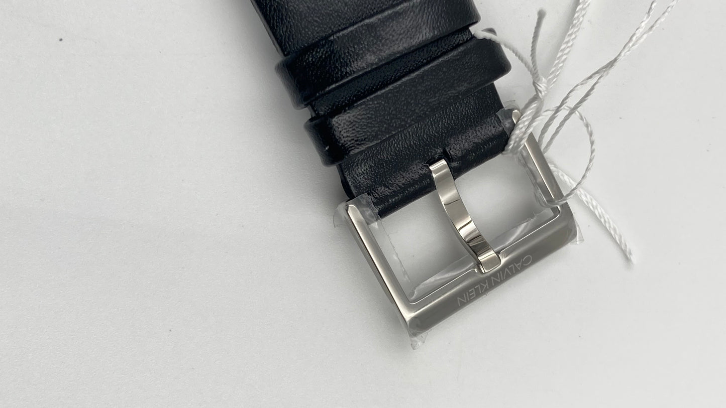 New Swiss Made CALVIN KLEIN High Noon Chronograph Quartz Silver Dial Men's Watch