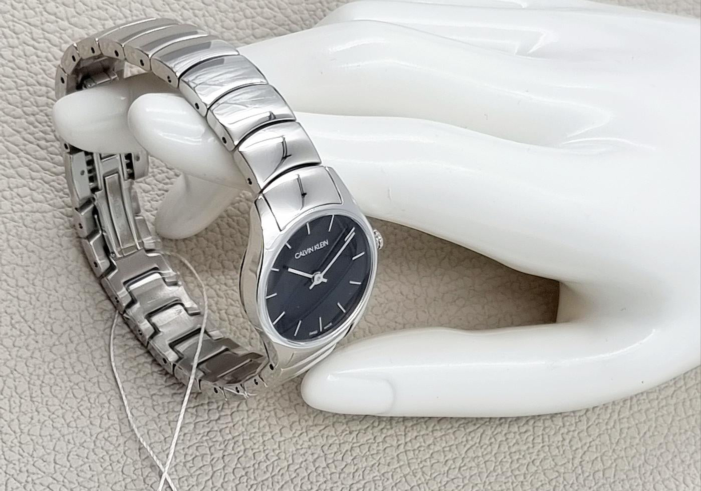 New Swiss Made CALVIN KLEIN Classic Quartz Black Dial Ladies Watch