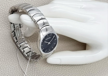New Swiss Made CALVIN KLEIN Classic Quartz Black Dial Ladies Watch