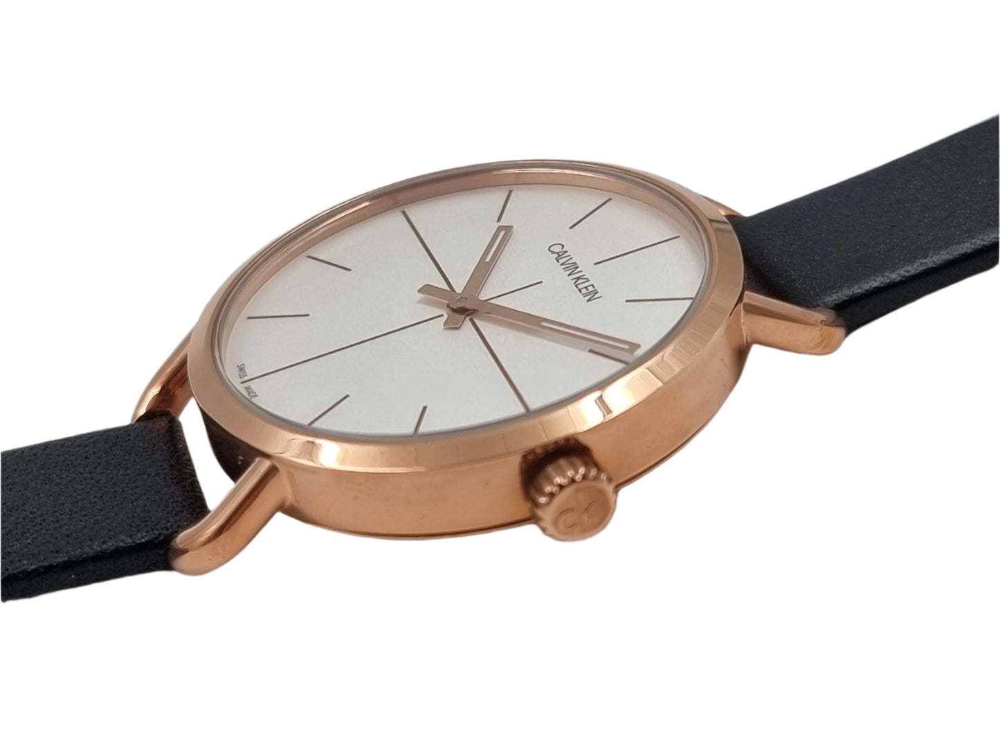 New Swiss Made CALVIN KLEIN Even Quartz Silver Dial Ladies Watch