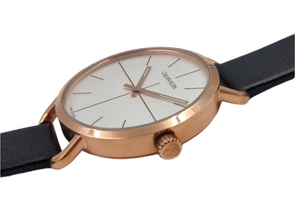 New Swiss Made CALVIN KLEIN Even Quartz Silver Dial Ladies Watch