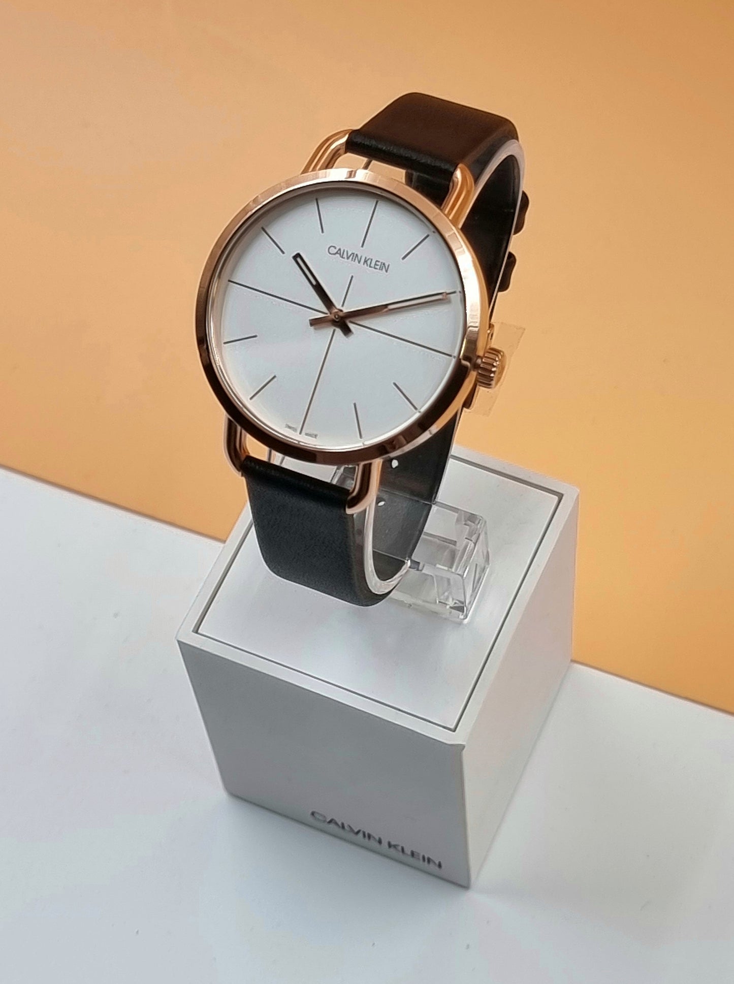 New Swiss Made CALVIN KLEIN Even Quartz Silver Dial Ladies Watch