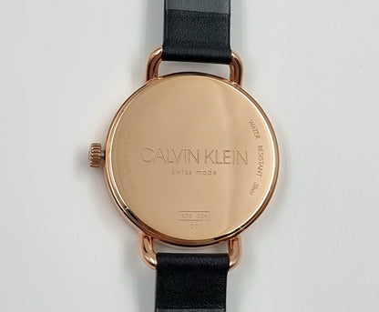 New Swiss Made CALVIN KLEIN Even Quartz Silver Dial Ladies Watch