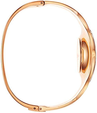 Neue, in der Schweiz hergestellte CALVIN KLEIN Seamless Damenuhr mit mittlerem Armreif und silbernem Zifferblatt