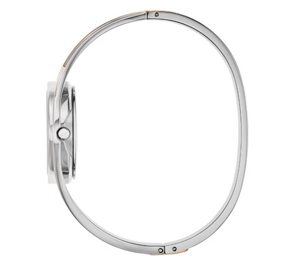 New Swiss Made CALVIN KLEIN Sensual Silver Dial Medium Bangle Ladies Watch