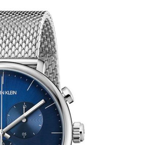 New Swiss Made CALVIN KLEIN High Noon Chronograph Blue Dial Men's Watch