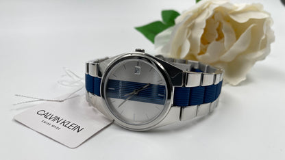 New Swiss Made CALVIN KLEIN Contrast Ladies Quartz Watch