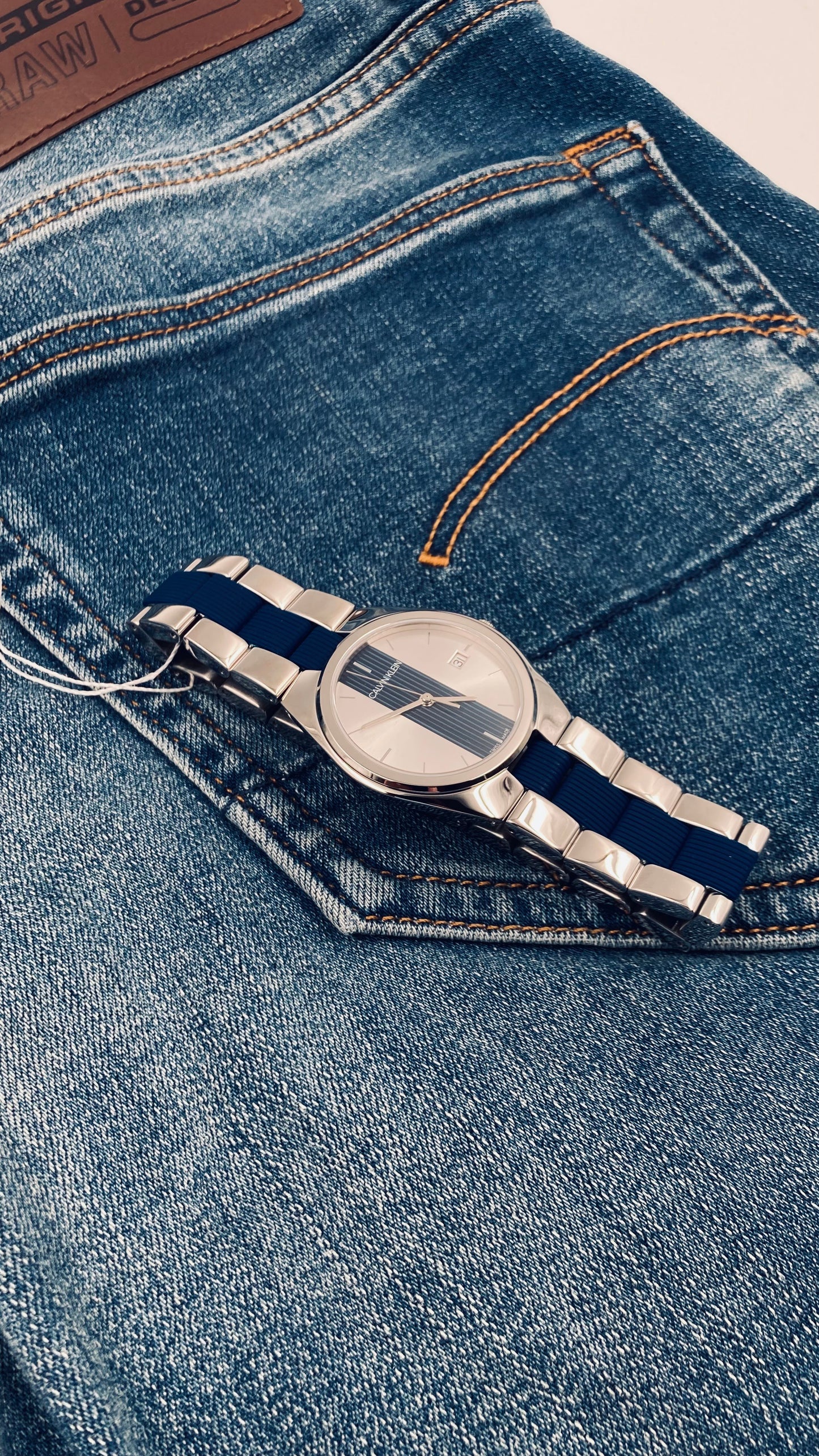 New Swiss Made CALVIN KLEIN Contrast Ladies Quartz Watch