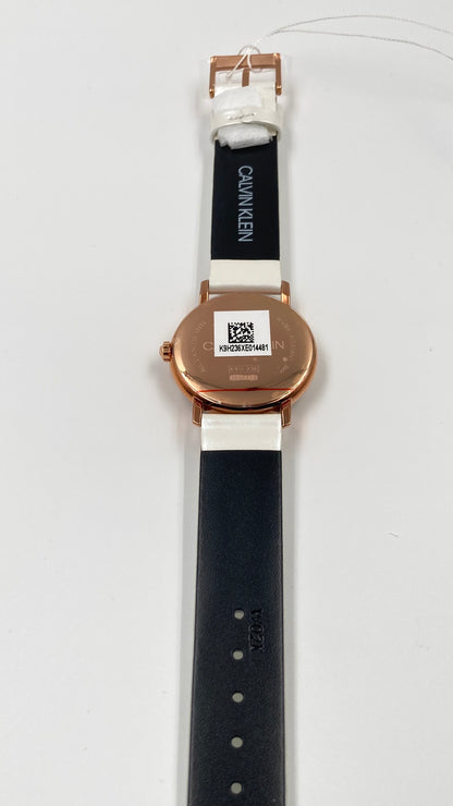 New Swiss Made CALVIN KLEIN Established Quartz Silver Dial Ladies Watch