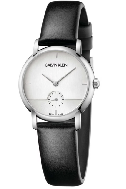New Swiss Made CALVIN KLEIN Established Quartz Silver Dial Ladies Watch