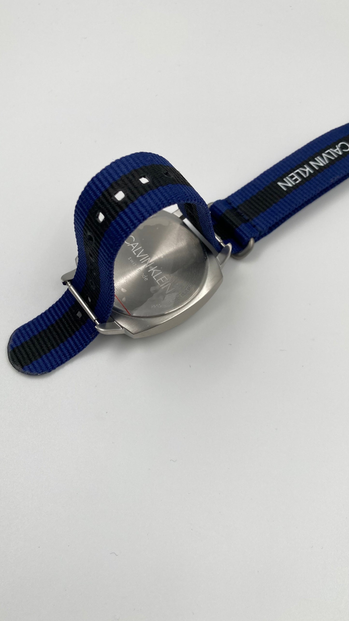 New Swiss Made CALVIN KLEIN Fraternity Blue Dial Men's Quartz Watch