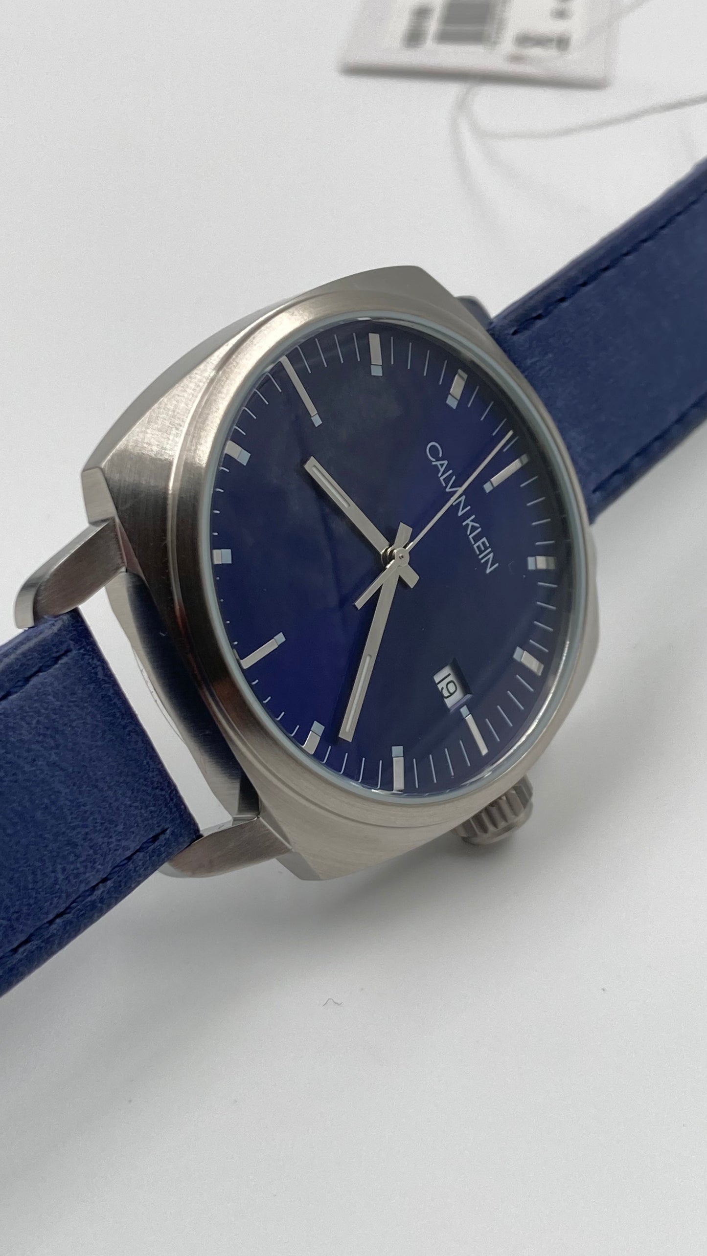 New Swiss Made CALVIN KLEIN Fraternity Quartz Blue Dial Men's Watch