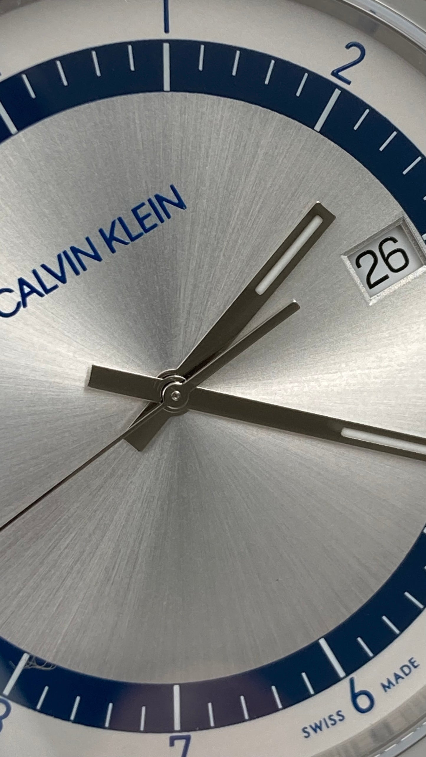 New Swiss Made CALVIN KLEIN Completion Quartz Silver Dial Men's Watch