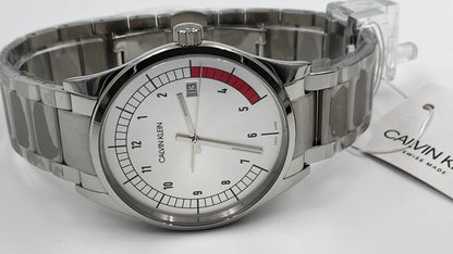 New Swiss Made CALVIN KLEIN Completion Quartz Silver Dial Men's Watch