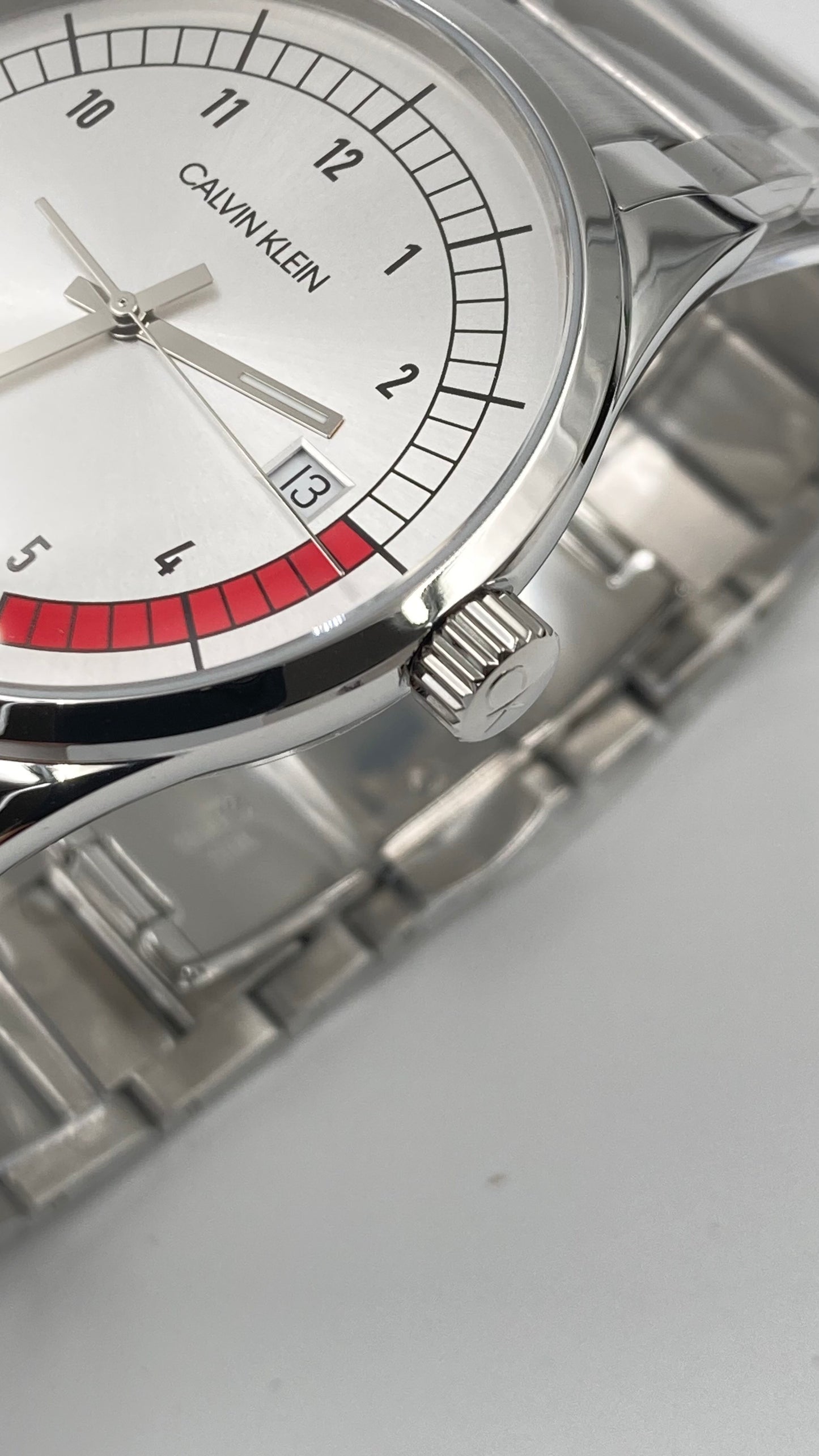 New Swiss Made CALVIN KLEIN Completion Quartz Silver Dial Men's Watch