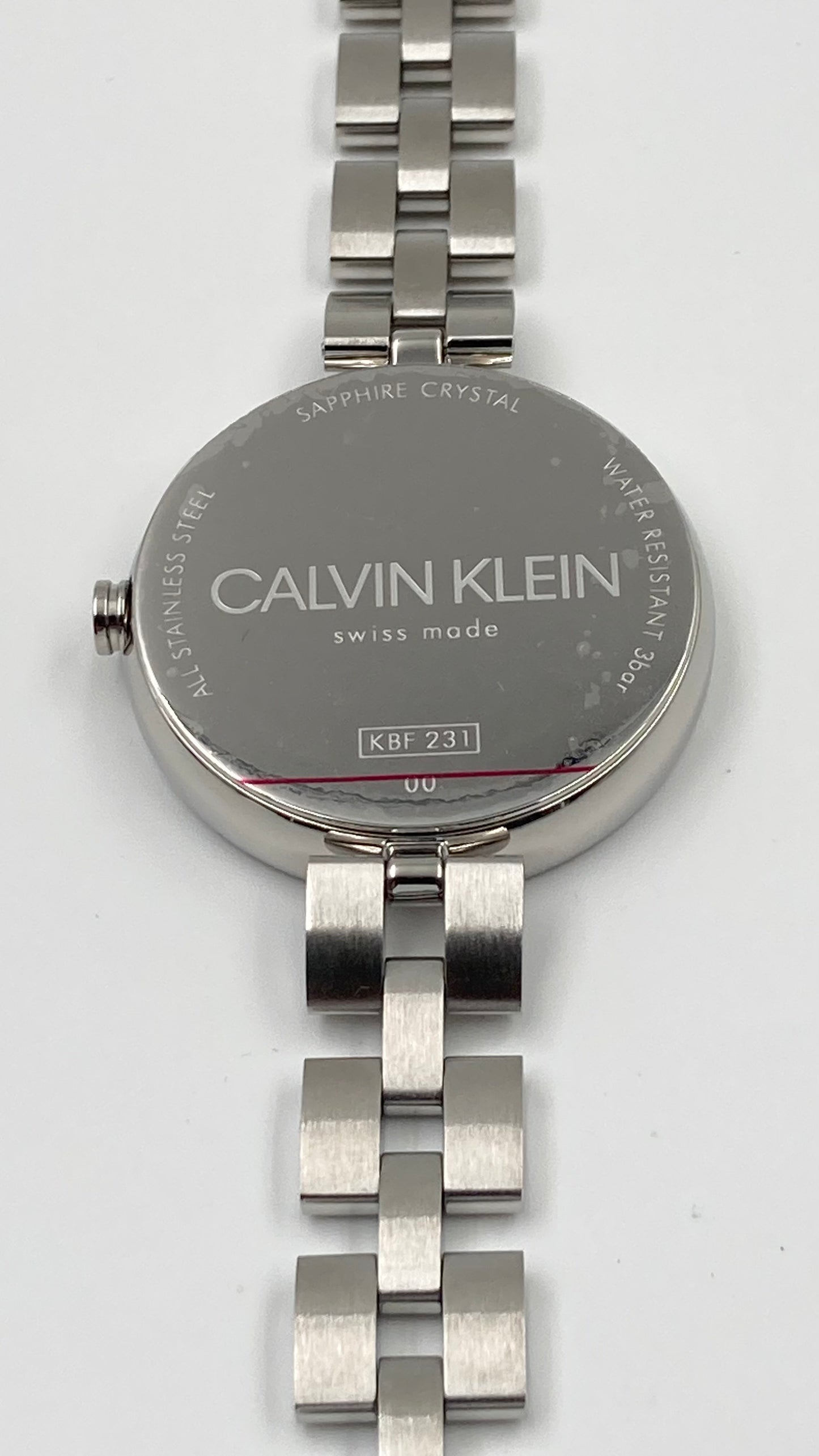 New Swiss Made CALVIN KLEIN Elegance Quartz Silver Dial Ladies Watch