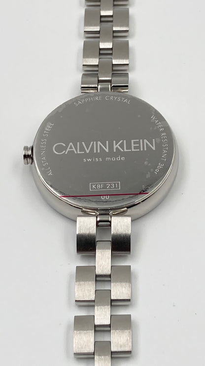New Swiss Made CALVIN KLEIN Elegance Quartz Silver Dial Ladies Watch