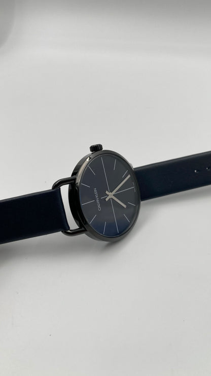 New Swiss Made CALVIN KLEIN Even Quartz Blue Dial Ladies Watch