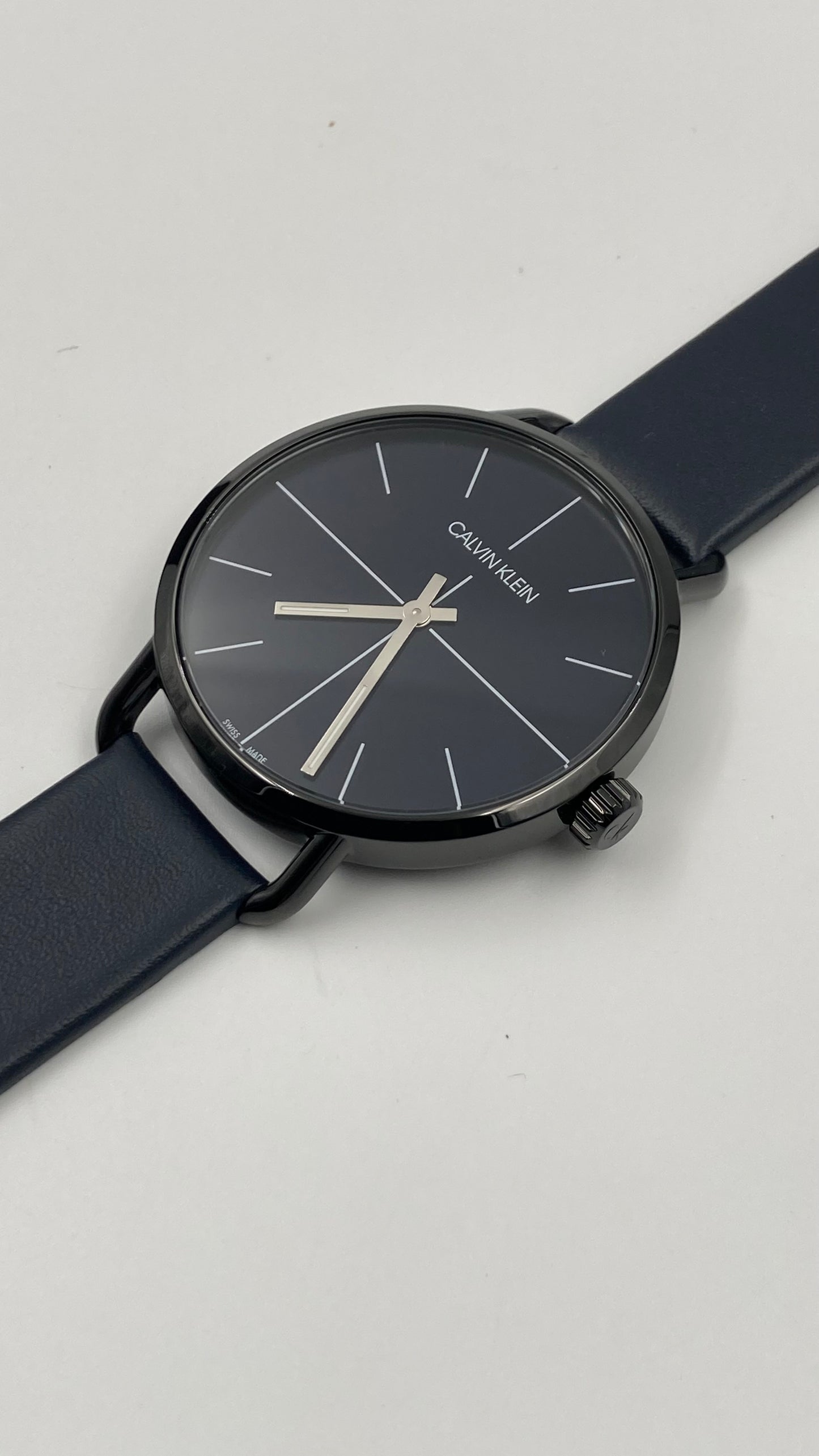 New Swiss Made CALVIN KLEIN Even Quartz Blue Dial Ladies Watch