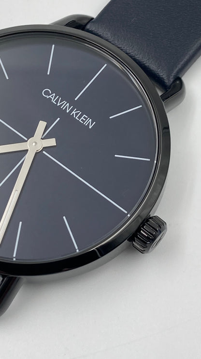 New Swiss Made CALVIN KLEIN Even Quartz Blue Dial Ladies Watch