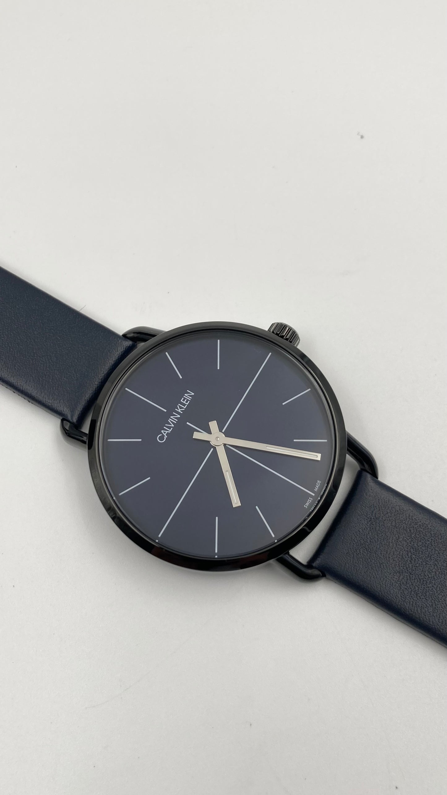 New Swiss Made CALVIN KLEIN Even Quartz Blue Dial Ladies Watch