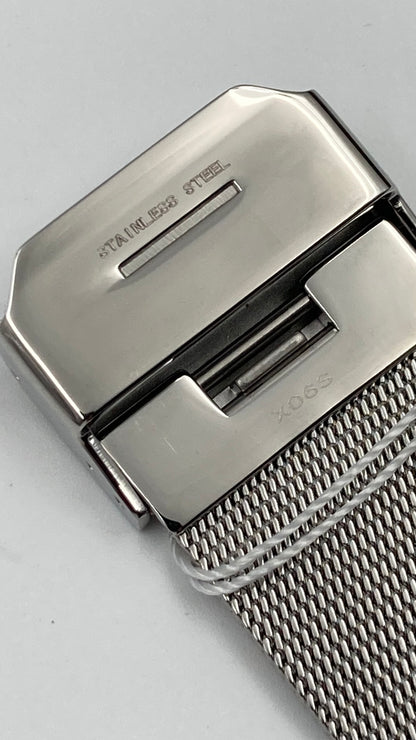 New Swiss Made CALVIN KLEIN Impulsive Black Dial Steel Mesh Ladies Watch