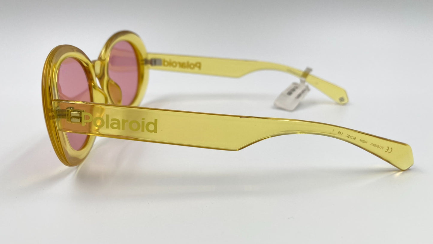 *NEW* POLAROID PLD6052/S-40G0F SUNGLASSES - YELLOW/PINK PURPLE