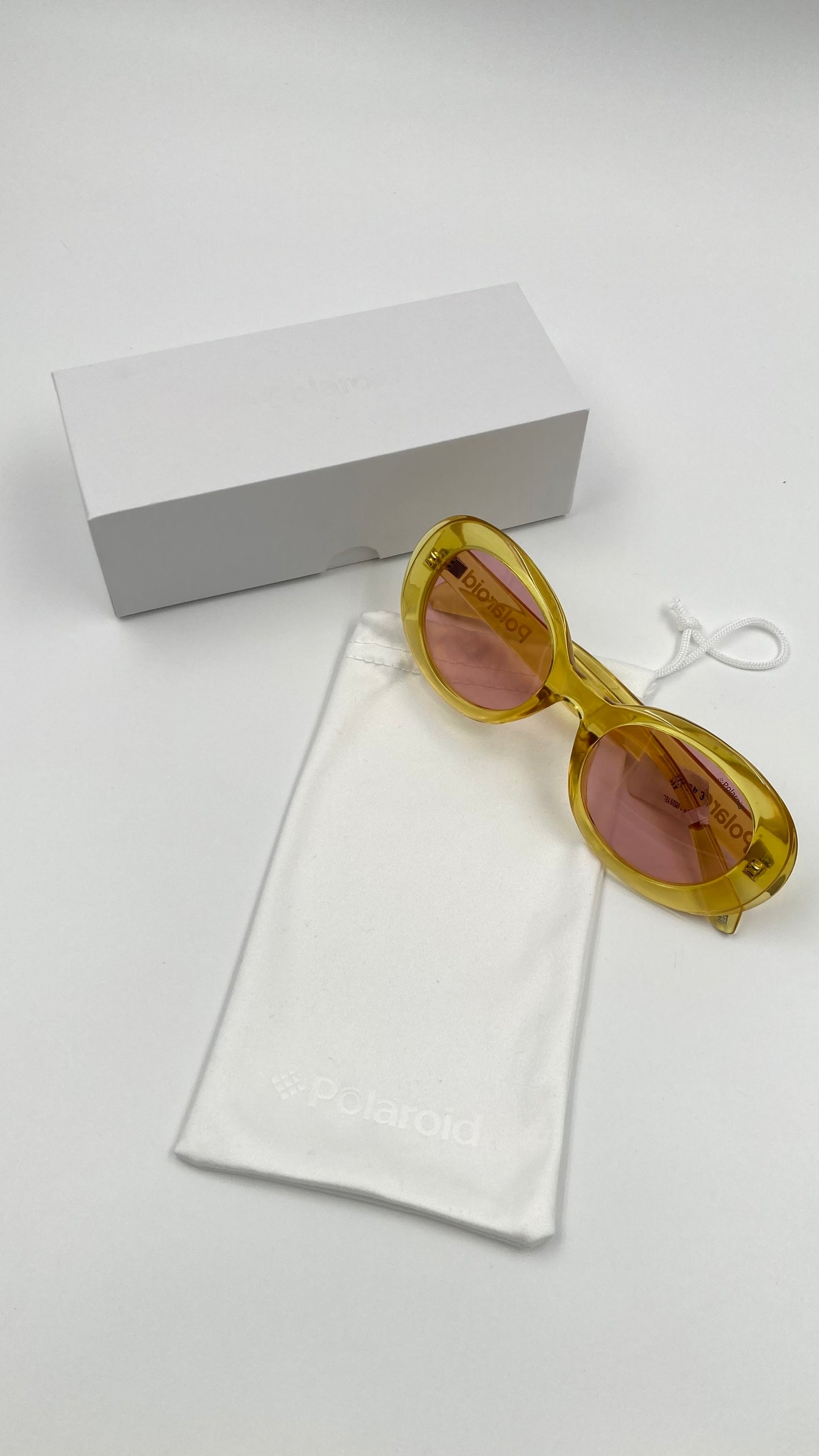 *NEW* POLAROID PLD6052/S-40G0F SUNGLASSES - YELLOW/PINK PURPLE