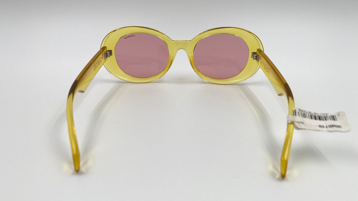 *NEW* POLAROID PLD6052/S-40G0F SUNGLASSES - YELLOW/PINK PURPLE