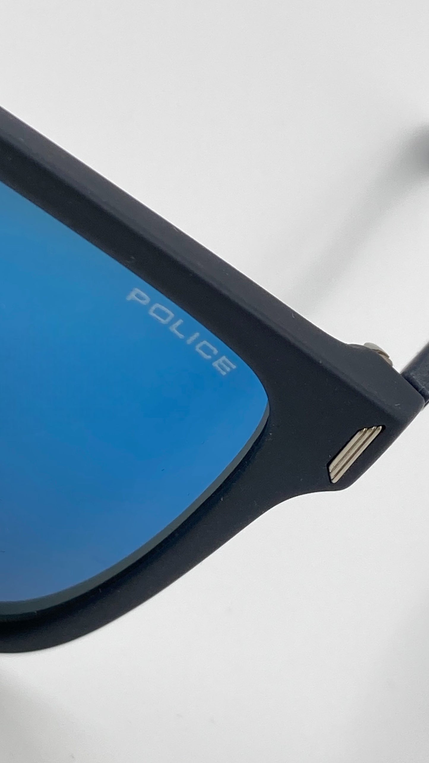 *NEW* POLICE SPL529 SPEED 5892EB RUBBERIZED POLARIZED SUNGLASSES - FULL BLUE