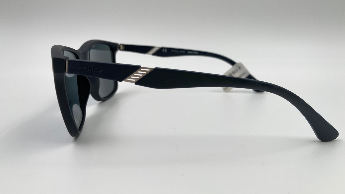 *NEW* POLICE SPL529 SPEED 5892EB RUBBERIZED POLARIZED SUNGLASSES - FULL BLUE