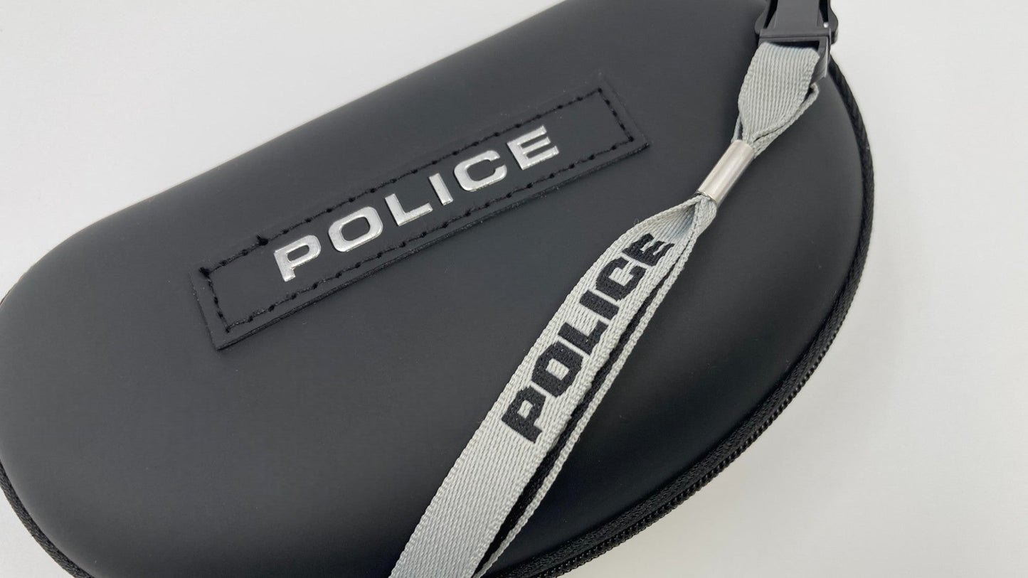 *NEW* POLICE SPL529 SPEED 5892EB RUBBERIZED POLARIZED SUNGLASSES - FULL BLUE