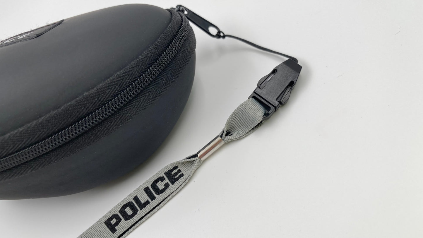 *NEW* POLICE SPL529 SPEED 5892EB RUBBERIZED POLARIZED SUNGLASSES - FULL BLUE