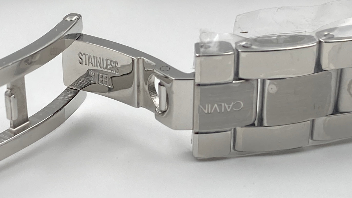 New Swiss Made CALVIN KLEIN Simplicity Quartz Silver Dial Ladies Watch