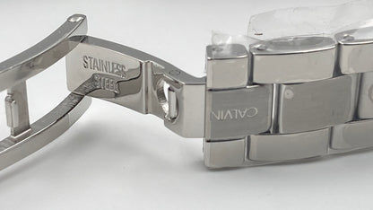 New Swiss Made CALVIN KLEIN Simplicity Quartz Silver Dial Ladies Watch