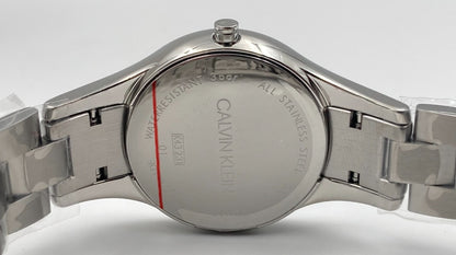 New Swiss Made CALVIN KLEIN Simplicity Quartz Silver Dial Ladies Watch