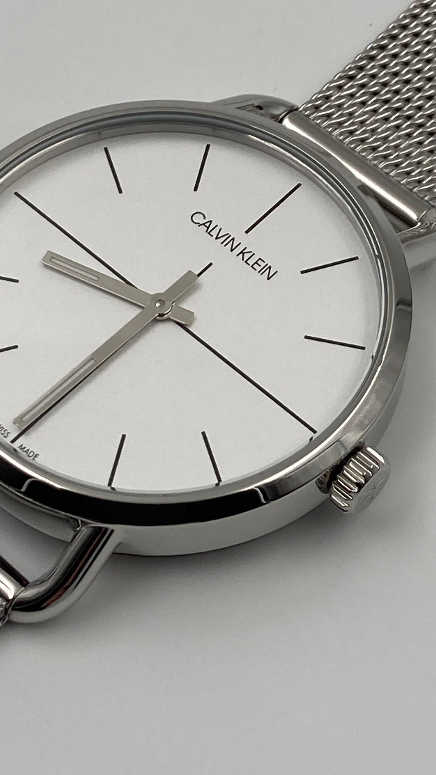 New Swiss Made CALVIN KLEIN Even Quartz White Dial Ladies Watch