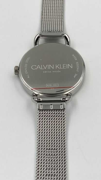 New Swiss Made CALVIN KLEIN Even Quartz White Dial Ladies Watch