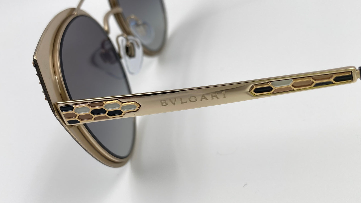 *NEW* BVLGARI SERPENTI SUNGLASSES BV6095 2024/8G - YELLOW GOLD/BLACK
