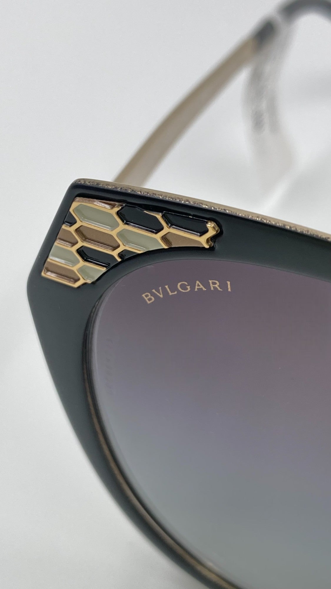 *NEW* BVLGARI SERPENTI SUNGLASSES BV6095 2024/8G - YELLOW GOLD/BLACK