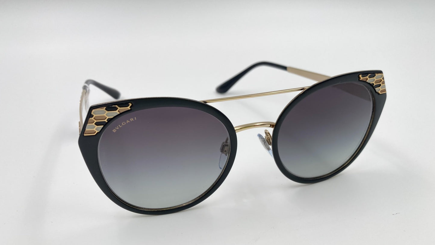 *NEW* BVLGARI SERPENTI SUNGLASSES BV6095 2024/8G - YELLOW GOLD/BLACK