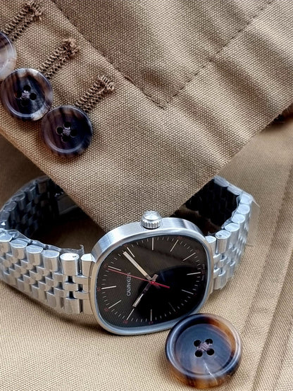 New Swiss Made CALVIN KLEIN Squarely Quartz Black Dial Men's Watch