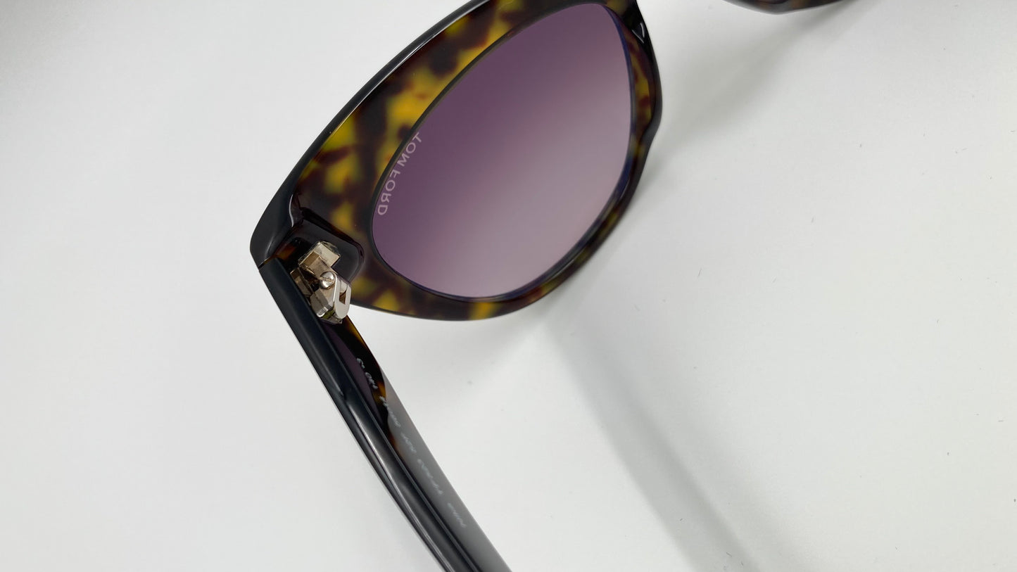 *NEW* TOM FORD FT0523 NIKA SUNGLASSES - DARK HAVANA BROWN