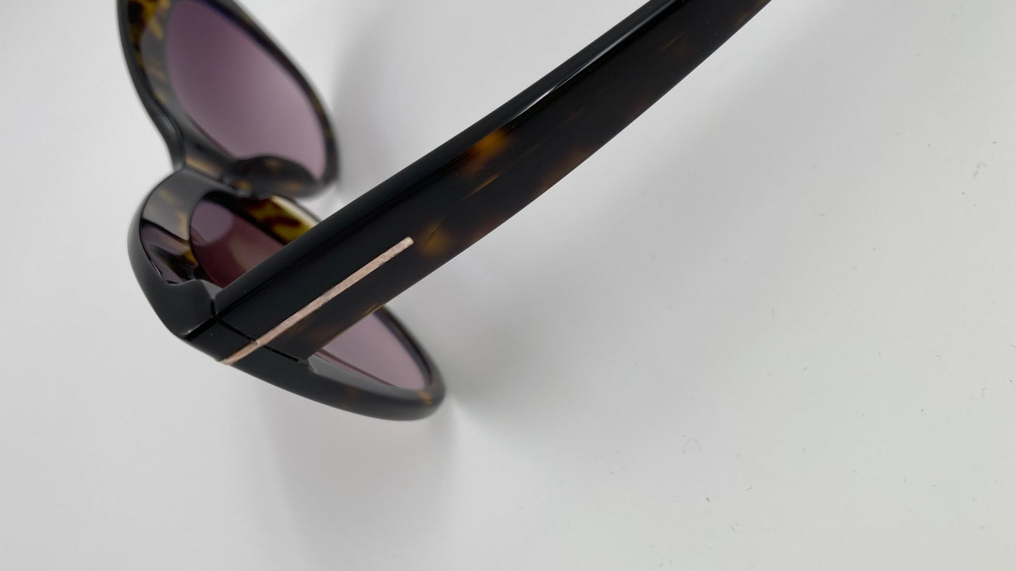 *NEW* TOM FORD FT0523 NIKA SUNGLASSES - DARK HAVANA BROWN