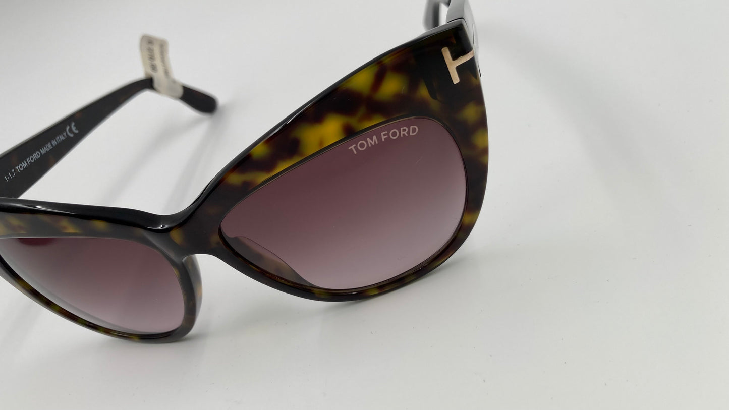 *NEW* TOM FORD FT0523 NIKA SUNGLASSES - DARK HAVANA BROWN