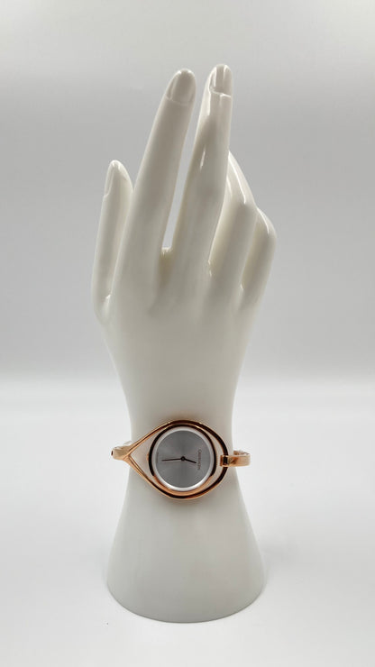 New Swiss Made CALVIN KLEIN Light Silver Dial Medium Ladies Quartz Watch