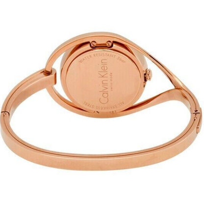 New Swiss Made CALVIN KLEIN Light Silver Dial Medium Ladies Quartz Watch