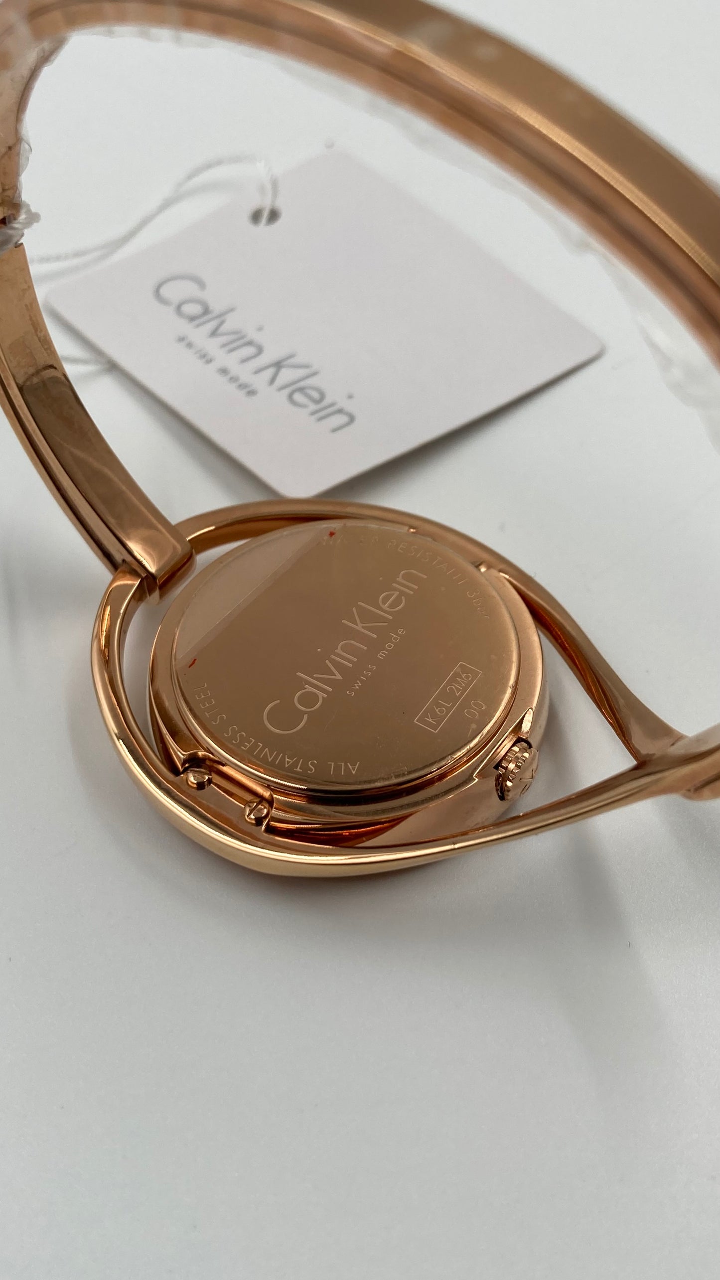 New Swiss Made CALVIN KLEIN Light Silver Dial Medium Ladies Quartz Watch