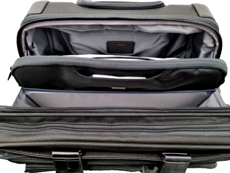 New TUMI ALPHA 2 DELUXE BUSINESS TROLLEY WITH LAP TOP BAG