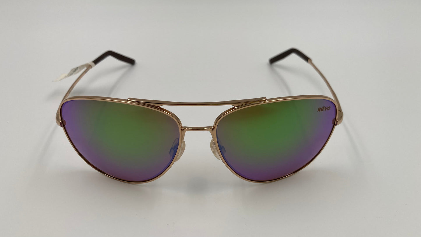 *NEW* REVO WINDSPEED RE3087 SUNGLASSES - GOLD/GREEN